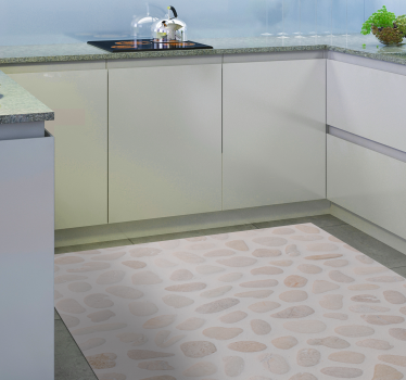 Neutral Pebble Pattern animal print vinyl rug - TenStickers