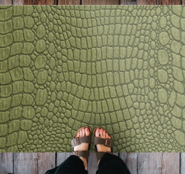 Snake skin animal print vinyl rug - TenStickers