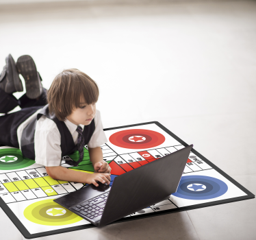 Parchis board game kids vinyl rug - TenStickers
