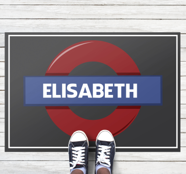 Underground sign custom vinyl rug - TenStickers