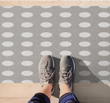 Polka dot pattern striped runner vinyl rug - TenStickers