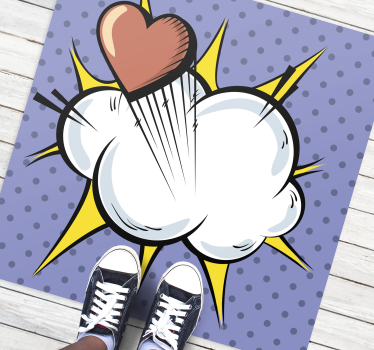 Pop Art Explosive game vinyl rug - TenStickers