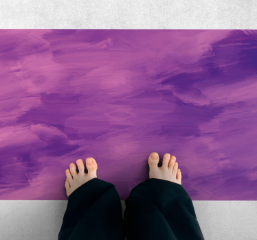 Purple abstract swirl textured vinyl rug - TenStickers