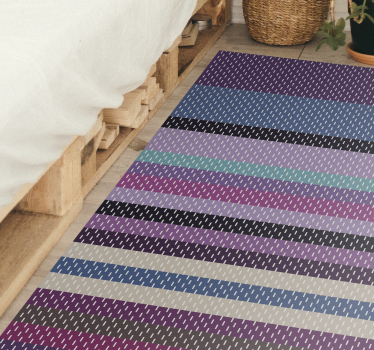 Purple shades texture stripes rug - TenStickers
