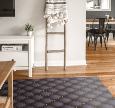 Quilted Elegance textured vinyl rug - TenStickers