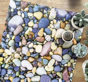 Realistic mosaic design stone effect vinyl rug - TenStickers