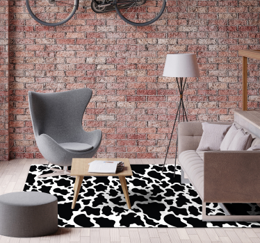 Rectangular cow animal print vinyl carpet - TenStickers