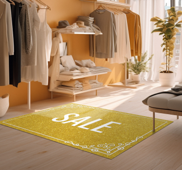 Promotion glitter texture rectangular vinyl floor carpet - TenStickers