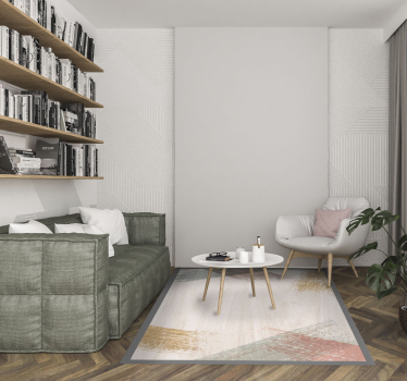 Textured vinyl rug with textured surface design - TenStickers