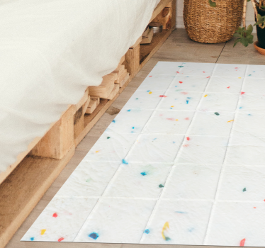 Tile vinyl rug terrazzo tile design - TenStickers