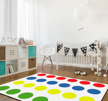 Twister game kids vinyl rug - TenStickers