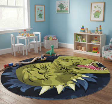 Tyrannosaurus rex skull animal vinyl rug - TenStickers