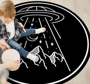 Ovni adventure theme kids vinyl rug - TenStickers