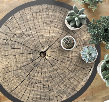 vintage trunk wood effect vinyl flooring - TenStickers