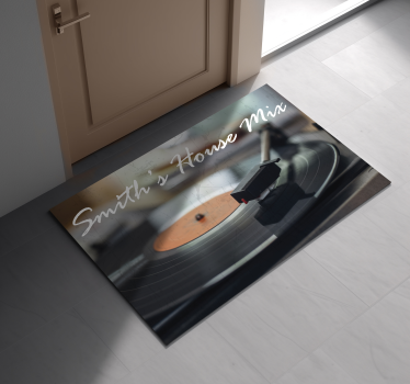 Vinyl With Custom Name Entrance Hall Mat - TenStickers
