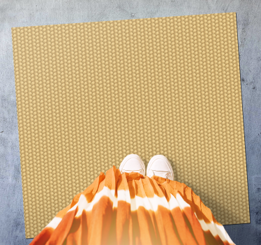 Wicker texture texture rug - TenStickers