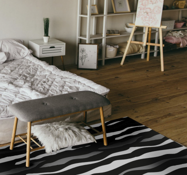 Zebra animal print vinyl carpet - TenStickers
