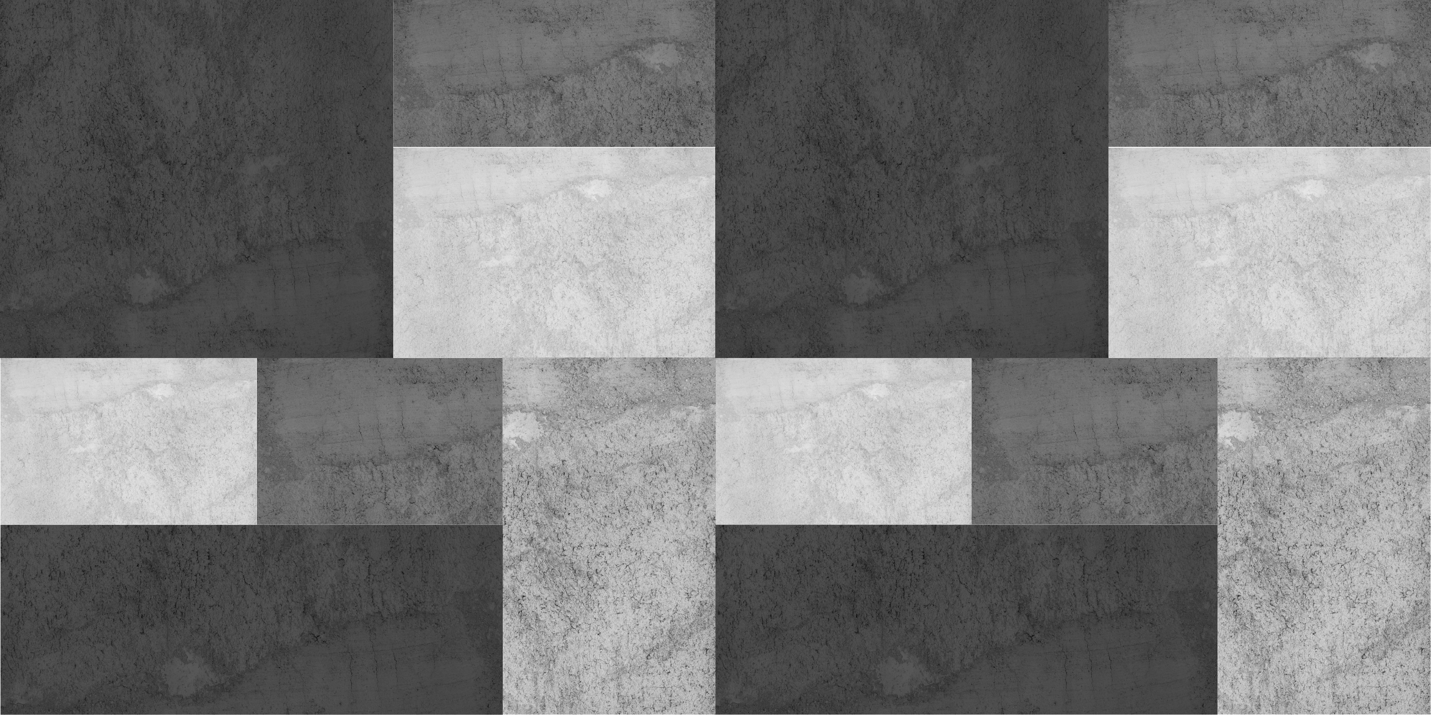 Modern squares design black vinyl rug - TenStickers