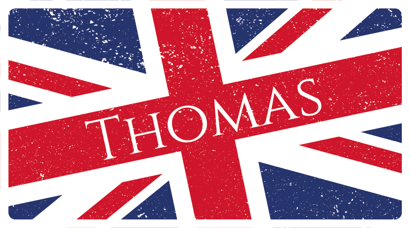 Union Jack design custom vinyl rug - TenStickers