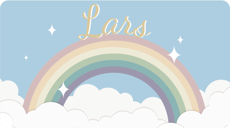 Customised rainbow custom bathroom vinyl rug - TenStickers