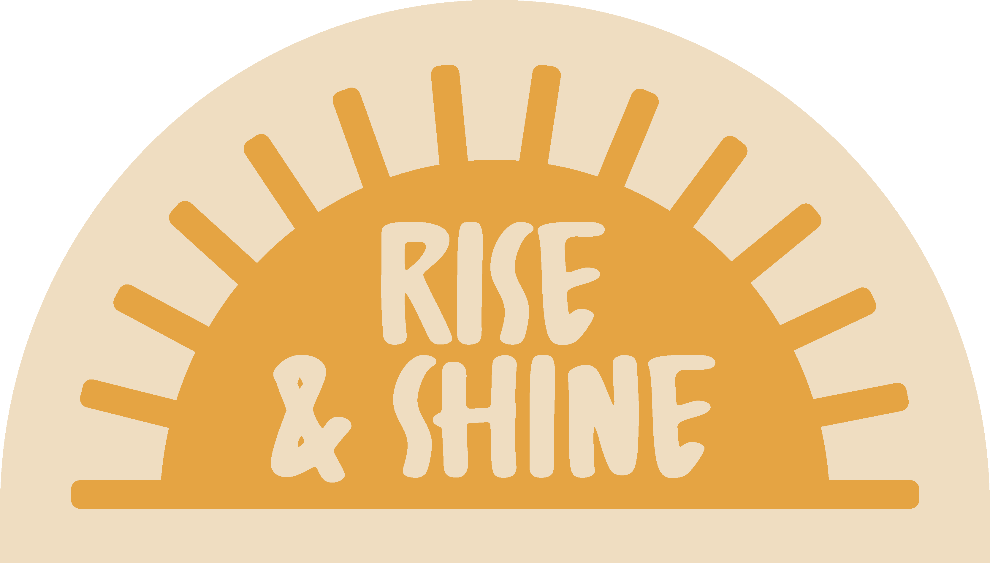 "Rise and shine" text bathroom vinyl rug - TenStickers