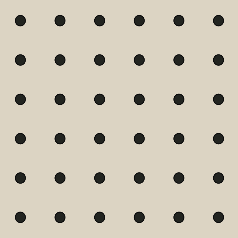 Beige poka dot pattern kitchen vinyl rug - TenStickers