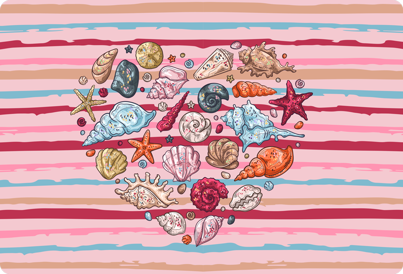 Sea love animal vinyl rug - TenStickers