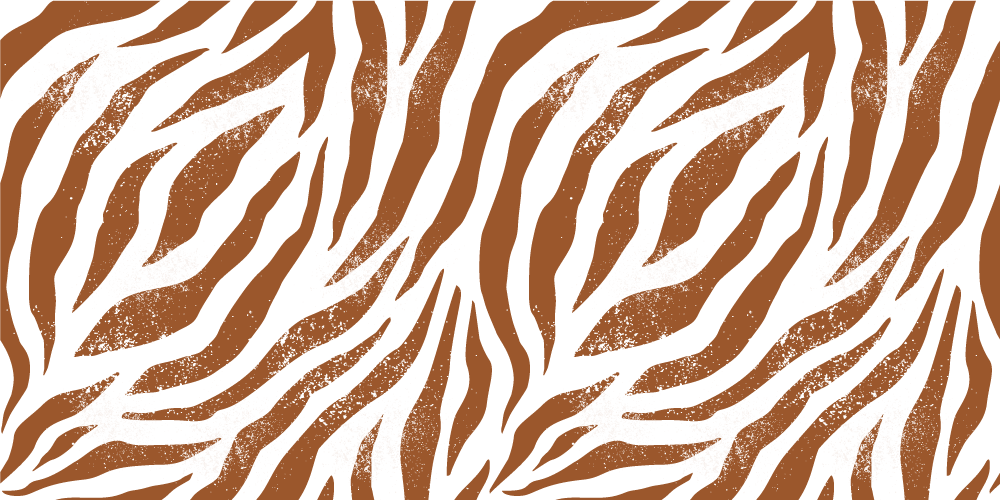 Brown zebra animal print animal vinyl rug - TenStickers