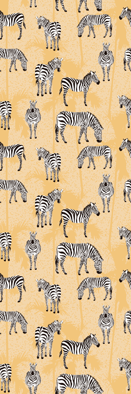 Animal vinyl rug zebra patterns - TenStickers