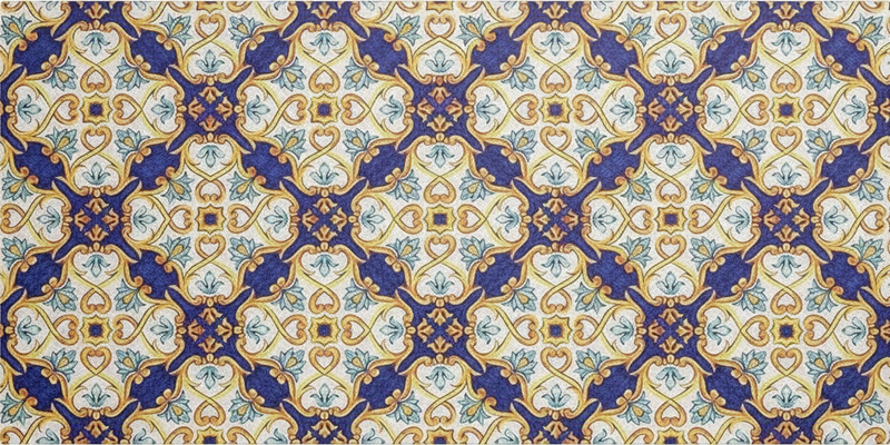 Regal mediterranean kitchen vinyl rug - TenStickers