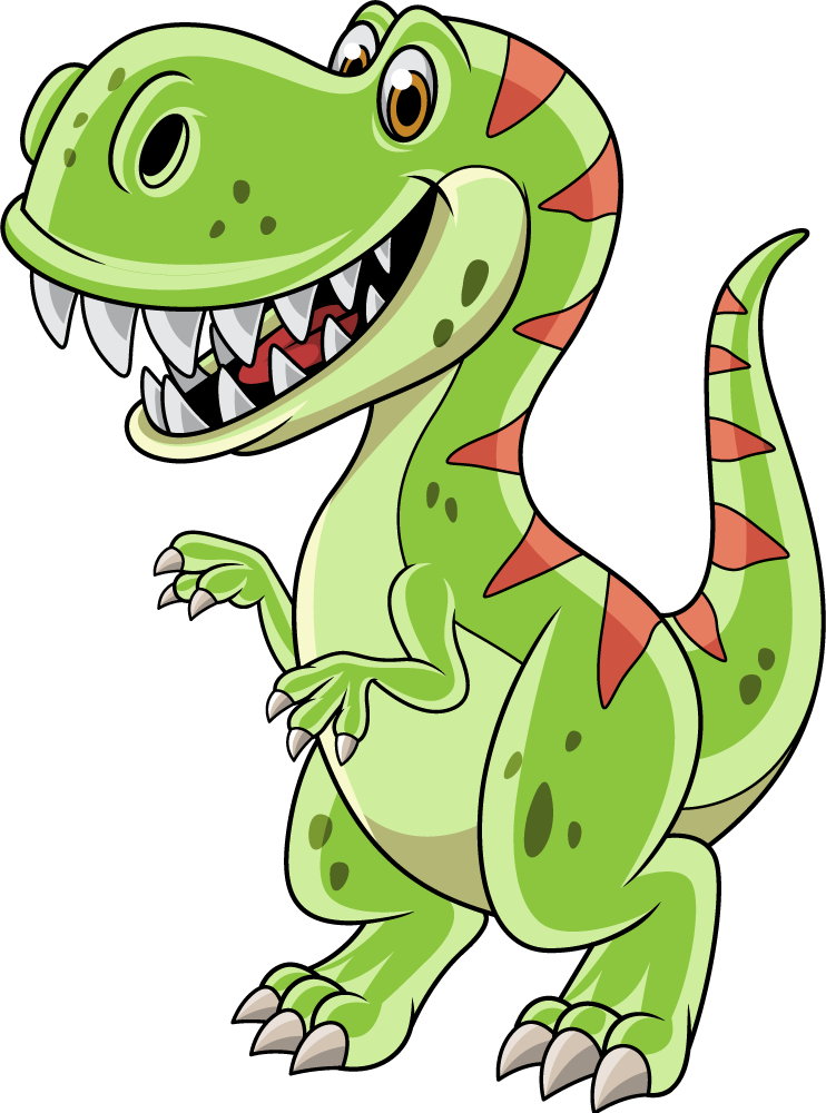 Animal vinyl rug cartoon t-rex design - TenStickers