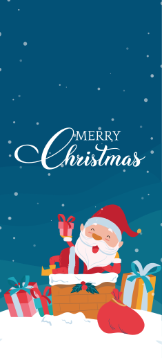 Christmas vinyl rug we enjoy a merry christmas - TenStickers