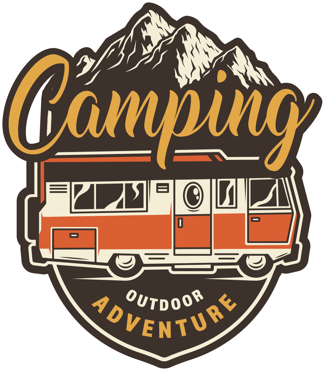 Floral vinyl rug for motorhome camping fun - TenStickers