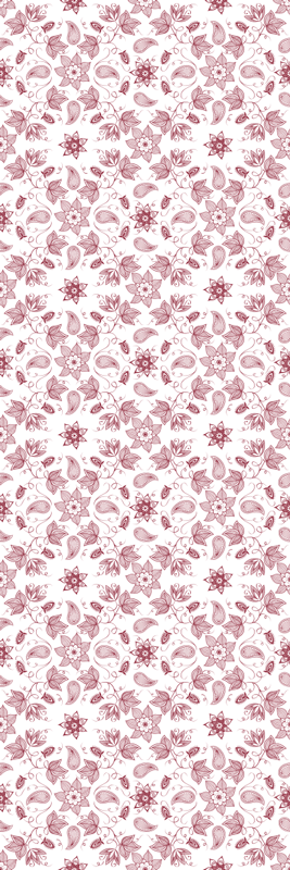 Floral vinyl rug floral design mat - TenStickers