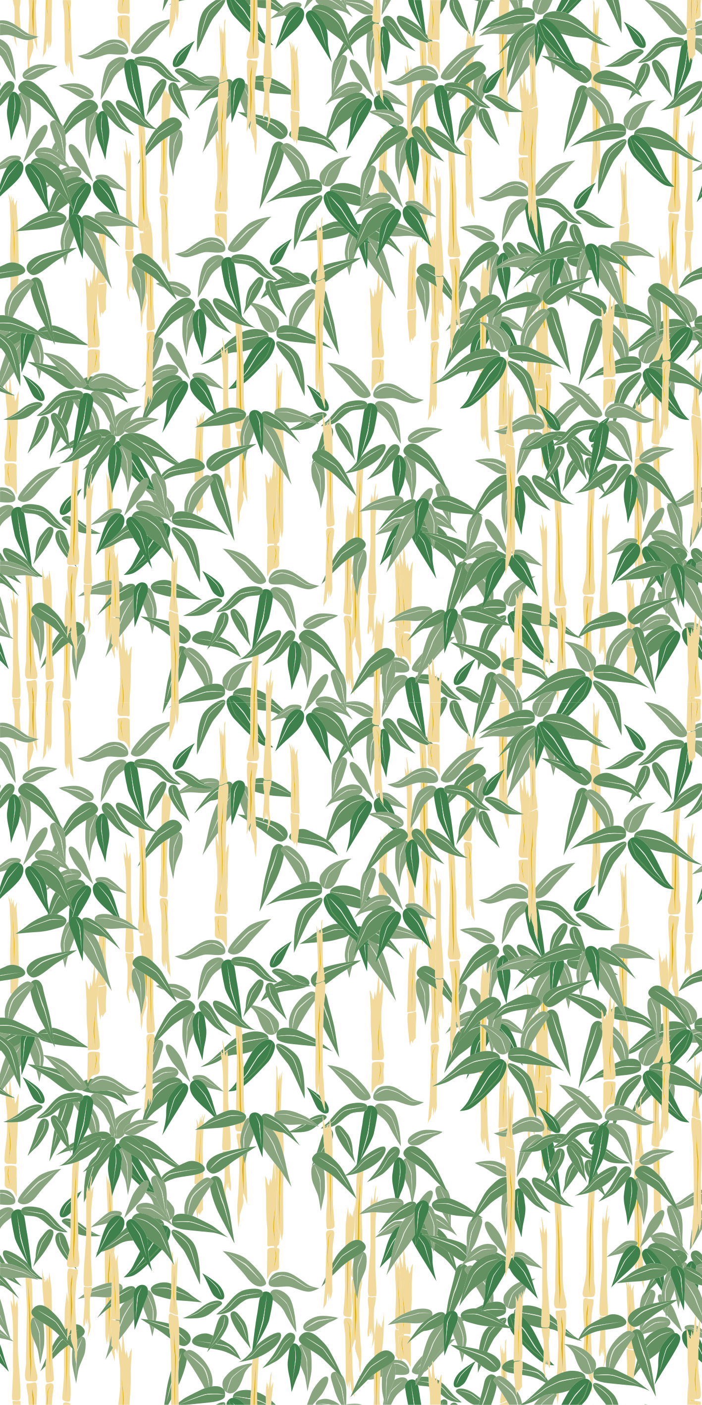 Floral vinyl rug bamboo branches for window - TenStickers