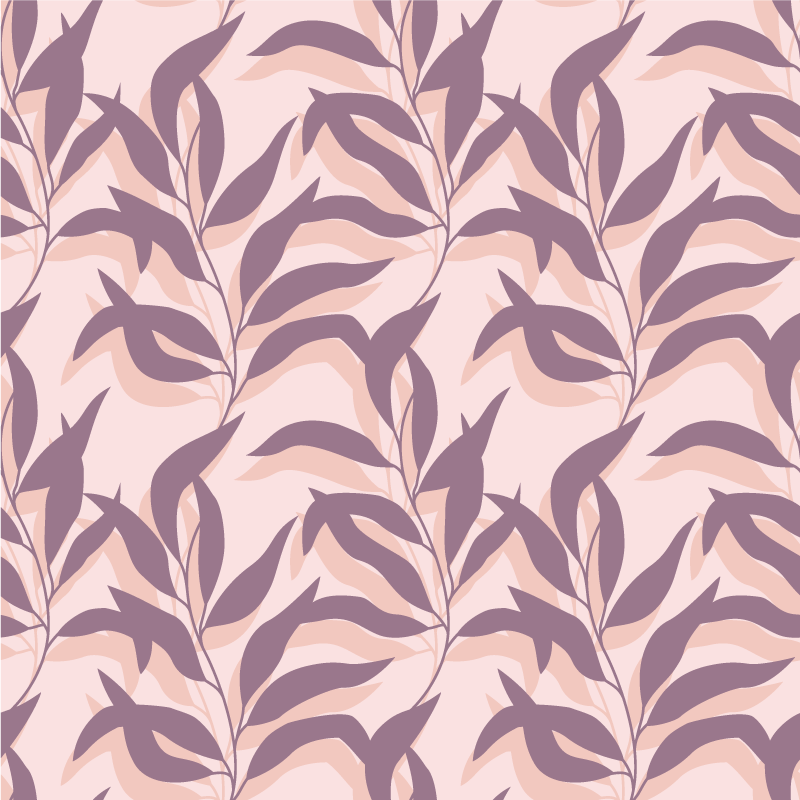 Floral vinyl rug palma tropical blush design - TenStickers