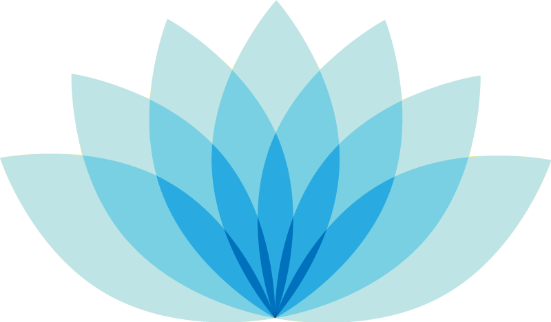 Flower rug monocolour lotus flower design - TenStickers