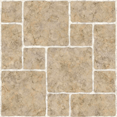 Bathroom vinyl rug in beige stones - TenStickers