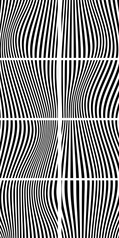 Bathroom vinyl rug with wave patterns - TenStickers