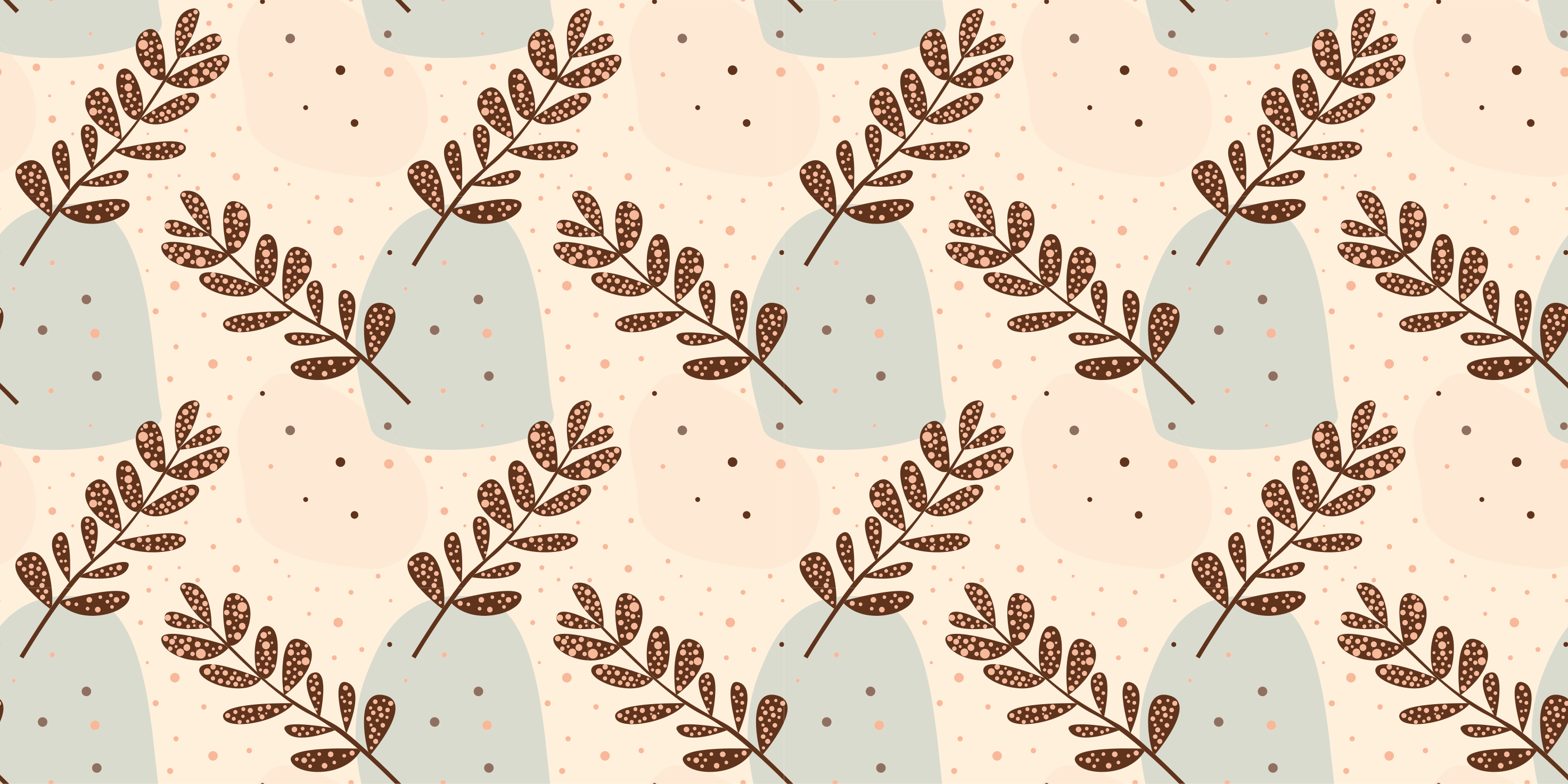 Floral vinyl rug in pastel branch aesthetic - TenStickers