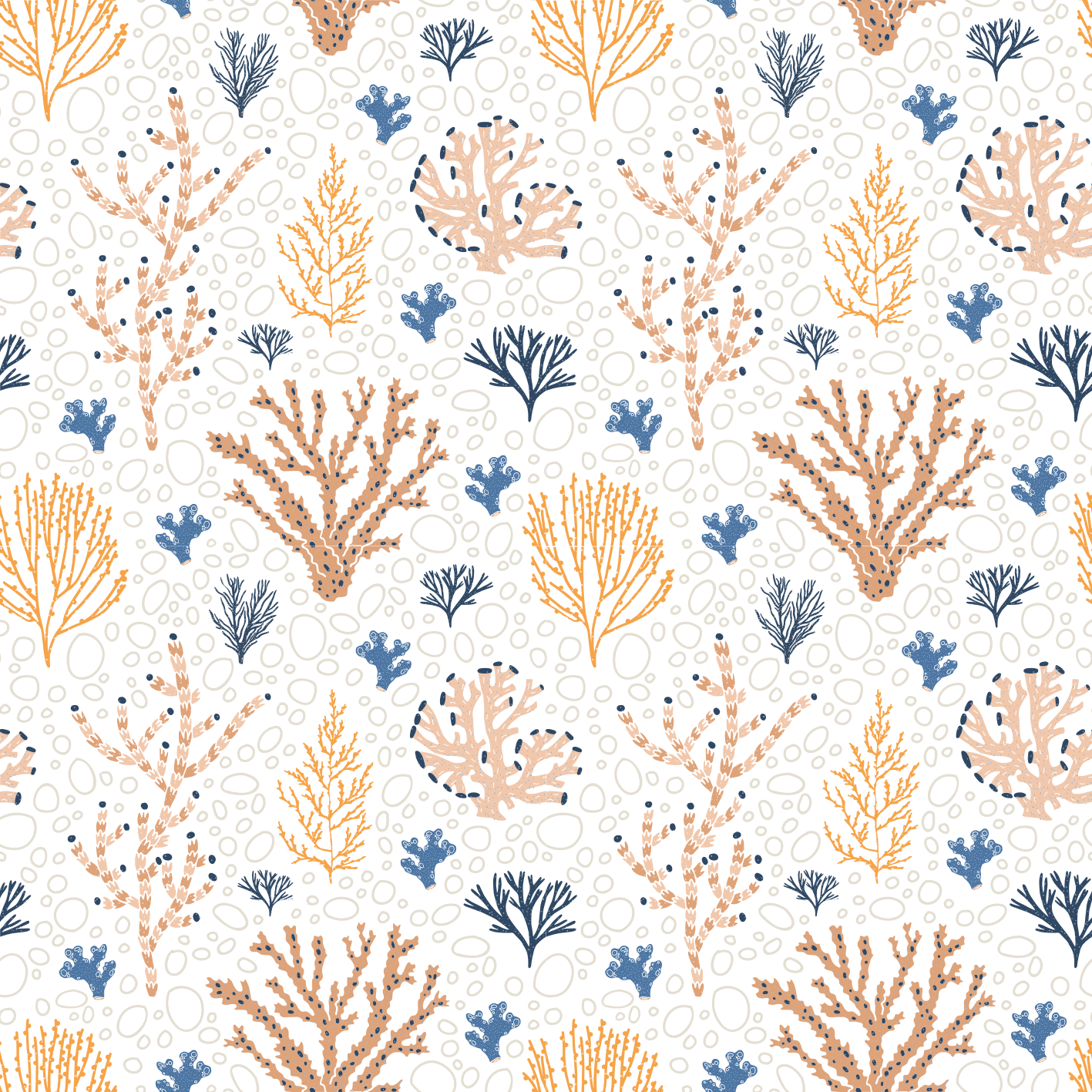 Floral vinyl rug with chic coral design - TenStickers