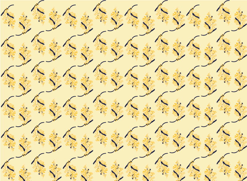 Flower rug mimosa patterns - TenStickers