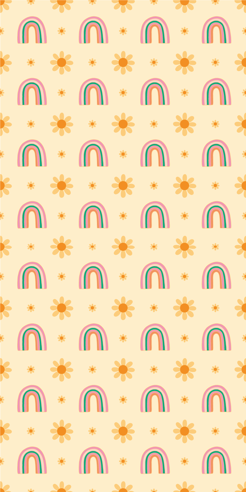 Flower rug in bloom and colorful arches - TenStickers