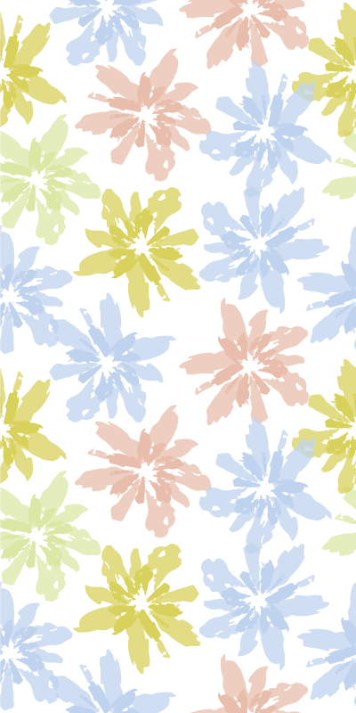 Flower rug floral window cling film - TenStickers