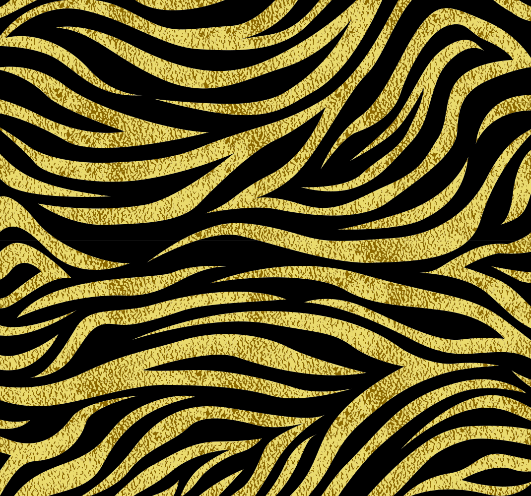 Animal print vinyl rug in golden zebra pattern - TenStickers