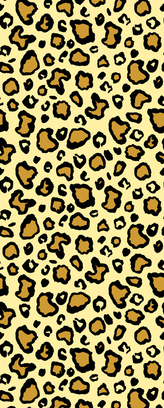 Animal print vinyl rug in leopard print classic pattern - TenStickers