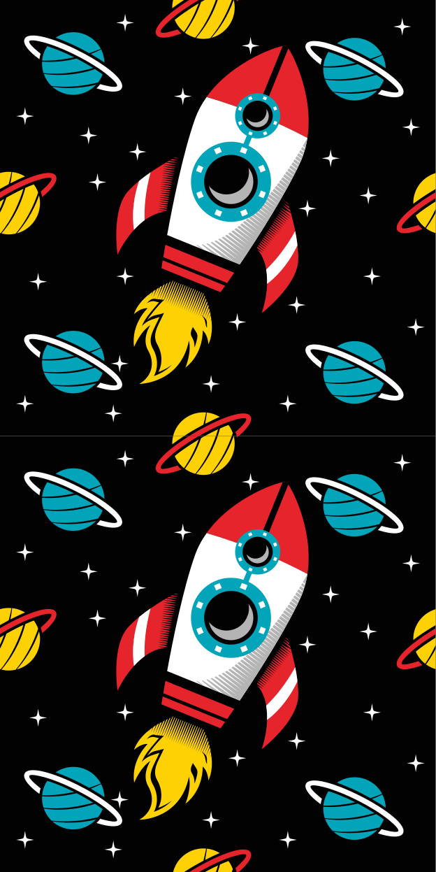 Star vinyl rug beyond the stars - TenStickers