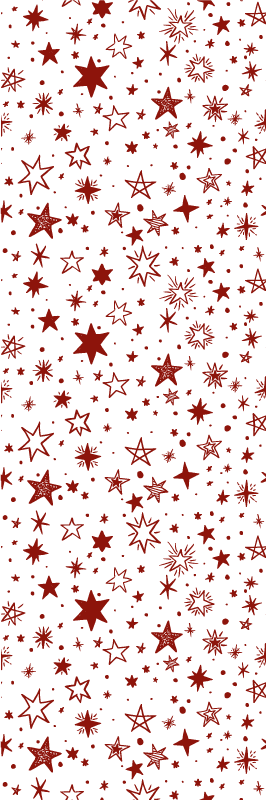 Star vinyl rug red watercolor star - TenStickers