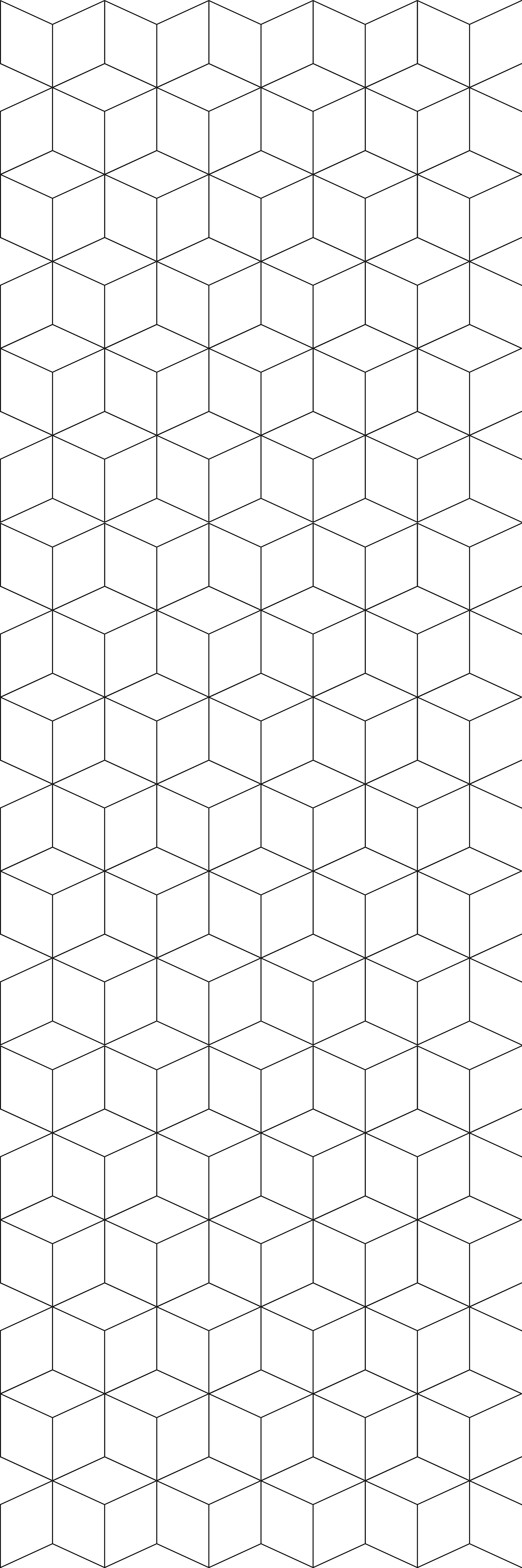 Geometric vinyl rug with cubes pattern - TenStickers
