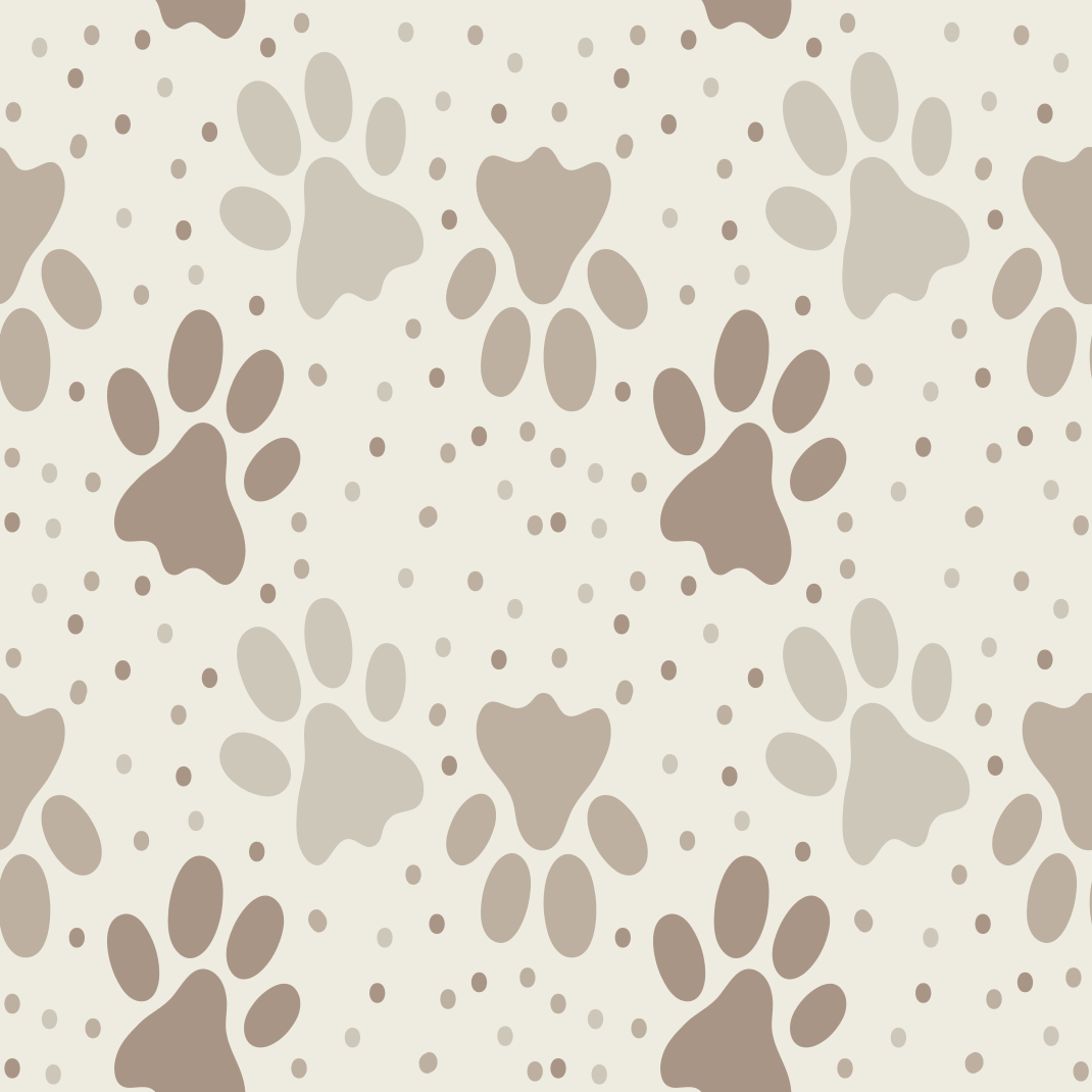 Bedroom vinyl rug with dog's paw print design - TenStickers